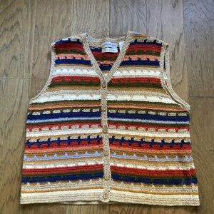 Vintage Northern Isles Hand Knitted Vest-Size M